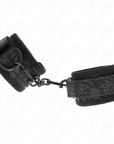 KINK - POLSI RICOPERTI DI PIZZO SCURO IN NEOPRENE REGOLABILE NERO 20 - 29 CM X 5 CM - KINK WRIST RESTRAINT - Intimo per le occasioni speciali | The Game Lingerie