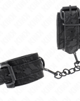 KINK - POLSI RICOPERTI DI PIZZO SCURO REGOLABILI NERO 19 - 26 CM - KINK WRIST RESTRAINT - Intimo per le occasioni speciali | The Game Lingerie