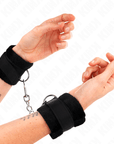 KINK - POLSINI IN PELLICCIA PER PRINCIPIANTI NERI 30 X 7 CM - KINK WRIST RESTRAINT - Intimo per le occasioni speciali | The Game Lingerie