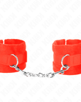 KINK - POLSINI IN PELLICCIA PER PRINCIPIANTI ROSSO 30 X 7 CM - KINK WRIST RESTRAINT - Intimo per le occasioni speciali | The Game Lingerie