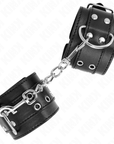 KINK - REGTINO DA POLSO DOPPIA FIBBIA NERO REGOLABILE 19 - 26 CM - KINK WRIST RESTRAINT - Intimo per le occasioni speciali | The Game Lingerie