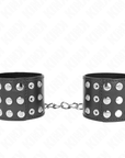KINK - RESISTENZA DA POLSO CON CHIUSURA A SCATTO NERA REGOLABILE 19 - 24 CM X 5,5 CM - KINK WRIST RESTRAINT - Intimo per le occasioni speciali | The Game Lingerie