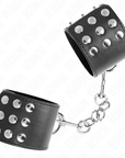 KINK - RESISTENZA DA POLSO CON CHIUSURA A SCATTO NERA REGOLABILE 19 - 24 CM X 5,5 CM - KINK WRIST RESTRAINT - Intimo per le occasioni speciali | The Game Lingerie