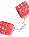 KINK - RESISTENZA DA POLSO CON CHIUSURA A SCATTO ROSSO REGOLABILE 19 - 24 CM X 5,5 CM - KINK WRIST RESTRAINT - Intimo per le occasioni speciali | The Game Lingerie