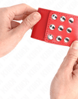KINK - RESISTENZA DA POLSO CON CHIUSURA A SCATTO ROSSO REGOLABILE 19 - 24 CM X 5,5 CM - KINK WRIST RESTRAINT - Intimo per le occasioni speciali | The Game Lingerie