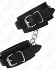 KINK - RESISTENZA DA POLSO CON MOTIVO SERPENTE NERO REGOLABILE 20 - 28 CM X 5,4 CM - KINK WRIST RESTRAINT - Intimo per le occasioni speciali | The Game Lingerie
