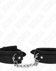 KINK - RESISTENZA DA POLSO CON MOTIVO SERPENTE NERO REGOLABILE 20 - 28 CM X 5,4 CM - KINK WRIST RESTRAINT - Intimo per le occasioni speciali | The Game Lingerie