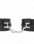 KINK - RESISTENZA DA POLSO DELUXE CON BLOCCAGGIO NERO REGOLABILE 14,5 - 21 CM X 6 CM - KINK WRIST RESTRAINT - Intimo per le occasioni speciali | The Game Lingerie