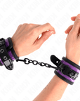 KINK - RESISTENZA DA POLSO IN NEOPRENE VIOLA CHIARO REGOLABILE 21 - 28 CM X 5 CM - KINK WRIST RESTRAINT - Intimo per le occasioni speciali | The Game Lingerie
