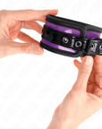 KINK - RESISTENZA DA POLSO IN NEOPRENE VIOLA CHIARO REGOLABILE 21 - 28 CM X 5 CM - KINK WRIST RESTRAINT - Intimo per le occasioni speciali | The Game Lingerie