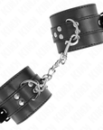 KINK - RESISTENZA DA POLSO NERA CON CINTURA NERA REGOLABILE 17 - 28 CM X 6 CM - KINK WRIST RESTRAINT - Intimo per le occasioni speciali | The Game Lingerie