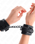 KINK - RESISTENZA DA POLSO NERA REGOLABILE 20 - 30 CM X 6 CM - KINK WRIST RESTRAINT - Intimo per le occasioni speciali | The Game Lingerie