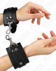 KINK - RESISTENZA DA POLSO PER DUNGEON CON CHIUSURA NERA REGOLABILE 21 - 28 CM X 5,5 CM - KINK WRIST RESTRAINT - Intimo per le occasioni speciali | The Game Lingerie