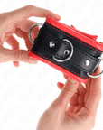 KINK - RESISTENZA DA POLSO PESANTE CON FODERA IN PELLICCIA ROSSA REGOLABILE 20 - 30 CM X 6 CM - KINK WRIST RESTRAINT - Intimo per le occasioni speciali | The Game Lingerie