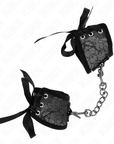 KINK - RESISTENZA DA POLSO SCANDALO DETTAGLI IN PIZZO NERO 24,5 CM X 6,5 CM - KINK WRIST RESTRAINT - Intimo per le occasioni speciali | The Game Lingerie