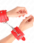 KINK - RESISTENZA DA POLSO SEMPLICE ROSSO REGOLABILE 20 - 23 CM X 5,5 CM - KINK WRIST RESTRAINT - Intimo per le occasioni speciali | The Game Lingerie