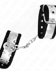 KINK - RESISTENZA DA POLSO SOTTILE NERO / ARGENTO 30 X 4 CM - KINK WRIST RESTRAINT - Intimo per le occasioni speciali | The Game Lingerie