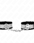 KINK - RESISTENZA DA POLSO SOTTILE NERO / ARGENTO 30 X 4 CM - KINK WRIST RESTRAINT - Intimo per le occasioni speciali | The Game Lingerie