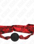 KINK - SFERA IN SILICONE SCANDALO 4,5 CM MODELLO GAG 2 146 x 4 CM - KINK COLLAR & GAG - Intimo per le occasioni speciali | The Game Lingerie