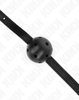 KINK - SIMPLICITY PALLA TRASPIRANTE NERA 4,5 CM BAVAGLIO 62 x 1,5 CM - KINK COLLAR & GAG - Intimo per le occasioni speciali | The Game Lingerie