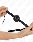 KINK - SIMPLICITY PALLA TRASPIRANTE NERA 4,5 CM BAVAGLIO 62 x 1,5 CM - KINK COLLAR & GAG - Intimo per le occasioni speciali | The Game Lingerie