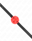 KINK - SIMPLICITY ROSSO TRASPIRANTE SFERA 4,5 CM 62 x 1,5 CM - KINK COLLAR & GAG - Intimo per le occasioni speciali | The Game Lingerie