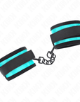 KINK - TENUTA DA POLSO IN NYLON CON GANCIO E LOOP NERO - BLU REGOLABILE 18 - 32 CM X 5 CM - KINK WRIST RESTRAINT - Intimo per le occasioni speciali | The Game Lingerie