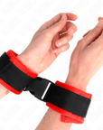 KINK - TENUTA DA POLSO IN NYLON HOOK&LOOP NERA MODELLO 1 AJDUSTABLE 25 - 35 CM X 6 CM - KINK WRIST RESTRAINT - Intimo per le occasioni speciali | The Game Lingerie