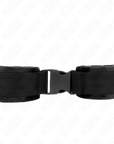 KINK - TENUTA DA POLSO IN NYLON HOOK&LOOP ROSSO - NERO MODELLO 1 REGOLABILE 25 - 35 CM X 6 CM - KINK WRIST RESTRAINT - Intimo per le occasioni speciali | The Game Lingerie