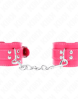 KINK - TENUTA DA POLSO ROSA LAMPONE CON FODERA ROSA LAMPONE REGOLABILE 20 - 28 CM X 5,5 CM - KINK WRIST RESTRAINT - Intimo per le occasioni speciali | The Game Lingerie