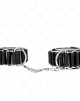 KINK - TENUTA DA POLSO SOTTILE A CERNIERA NERA REGOLABILE 16 - 22 CM X 3,5 CM - KINK WRIST RESTRAINT - Intimo per le occasioni speciali | The Game Lingerie