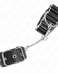 KINK - TENUTA DA POLSO SOTTILE A CERNIERA NERA REGOLABILE 16 - 22 CM X 3,5 CM - KINK WRIST RESTRAINT - Intimo per le occasioni speciali | The Game Lingerie