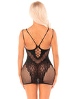 LEG AVENUE - ABITO MINI IN RETE CON SPALLINE NERO - LEG AVENUE DRESSES - Intimo per le occasioni speciali | The Game Lingerie