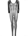 LEG AVENUE - BODYSTOCKING MANICA LUNGA NERO - LEG AVENUE BODYSTOCKINGS - Intimo per le occasioni speciali | The Game Lingerie