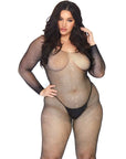 LEG AVENUE - CALZA BODY A RETE CRISTALLIZZATA 1X - 2X - LEG AVENUE BODYSTOCKINGS - Intimo per le occasioni speciali | The Game Lingerie