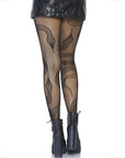 LEG AVENUE - CALZE A RETE SERPENTI NERE - LEG AVENUE HOSIERY - Intimo per le occasioni speciali | The Game Lingerie