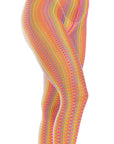 LEG AVENUE - CALZE ALL'UNCINETTO MULTICOLORE - LEG AVENUE HOSIERY - Intimo per le occasioni speciali | The Game Lingerie