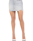 LEG AVENUE - CALZE ALL'UNCINETTO MULTICOLORE - LEG AVENUE HOSIERY - Intimo per le occasioni speciali | The Game Lingerie