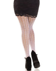 LEG AVENUE - CALZE CON APERTURE CUORE E FIOCCHI BIANCHI - LEG AVENUE HOSIERY - Intimo per le occasioni speciali | The Game Lingerie
