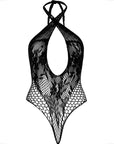 LEG AVENUE - CAVEZZA TEDDY CON PIZZO NERO - LEG AVENUE TEDDIES - Intimo per le occasioni speciali | The Game Lingerie