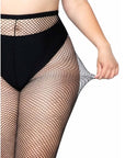 LEG AVENUE - COLLANT A RETE TAGLIA PLUS - LEG AVENUE HOSIERY - Intimo per le occasioni speciali | The Game Lingerie