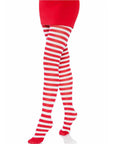 LEG AVENUE - COLLANT A RIGHE BIANCO/ROSSO - LEG AVENUE HOSIERY - Intimo per le occasioni speciali | The Game Lingerie