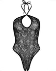 LEG AVENUE - CORPO SENZA CUCITURE CON COLLO ALLACQUA NERO - LEG AVENUE BODYSTOCKINGS - Intimo per le occasioni speciali | The Game Lingerie