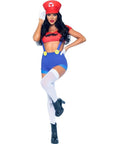 LEG AVENUE - COSTUME SEXY MARIO BROS ROSSO/BLU S - LEG AVENUE COSTUMES - Intimo per le occasioni speciali | The Game Lingerie