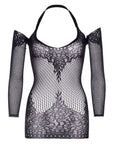 LEG AVENUE - MINI ABITO TWIST HALTER IN PIZZO TAGLIA UNICA - LEG AVENUE DRESSES - Intimo per le occasioni speciali | The Game Lingerie