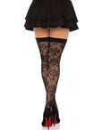 LEG AVENUE - ROSE SELVATICHE NET STOCK NERO - LEG AVENUE HOSIERY - Intimo per le occasioni speciali | The Game Lingerie
