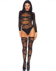 LEG AVENUE - SET 2 PEZZI CORPO E COSCIA - LEG AVENUE SETS - Intimo per le occasioni speciali | The Game Lingerie