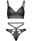LEG AVENUE - SET 2 PEZZI STRAPPY TAGLIO G PERINGS S/M - LEG AVENUE SETS - Intimo per le occasioni speciali | The Game Lingerie