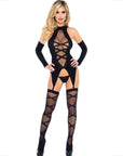 LEG AVENUE - SET 3 PEZZI BODY + LEG AVENUE - CALZE + MANICHE - LEG AVENUE SETS - Intimo per le occasioni speciali | The Game Lingerie