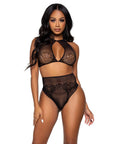 LEG AVENUE - SET DUE PEZZI LEG AVENUE - CROP TOP E PERIZOMA PANTY TAGLIA UNICA - LEG AVENUE SETS - Intimo per le occasioni speciali | The Game Lingerie